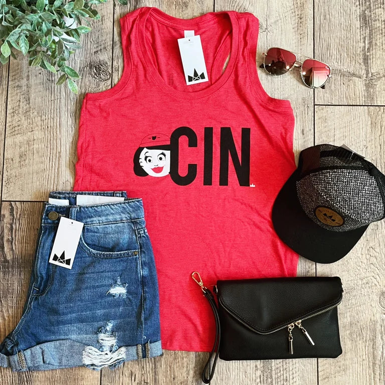 Cincinnati Baseball, CIN Tank, Red