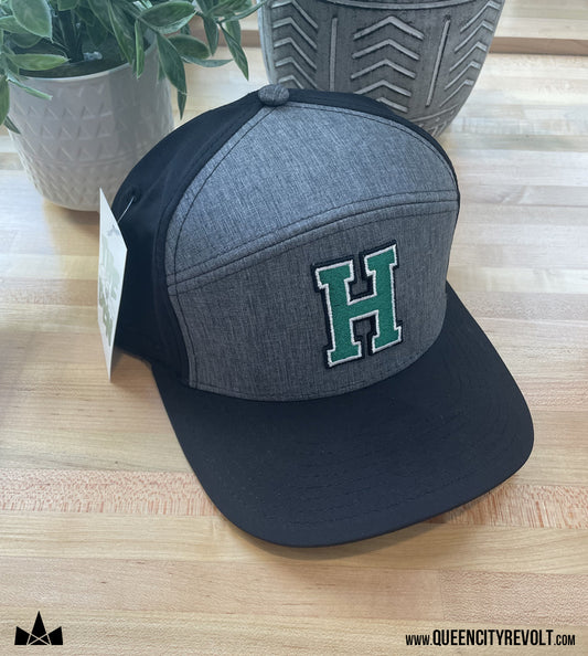 Harrison Adult Snapback Hat, Black/Grey