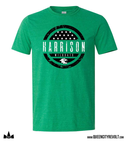 Harrison Stars Tshirt, Green