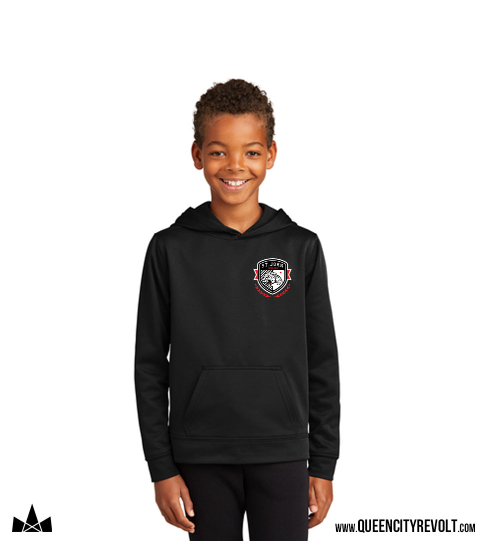 STJB Youth Performance Hoodie, Black