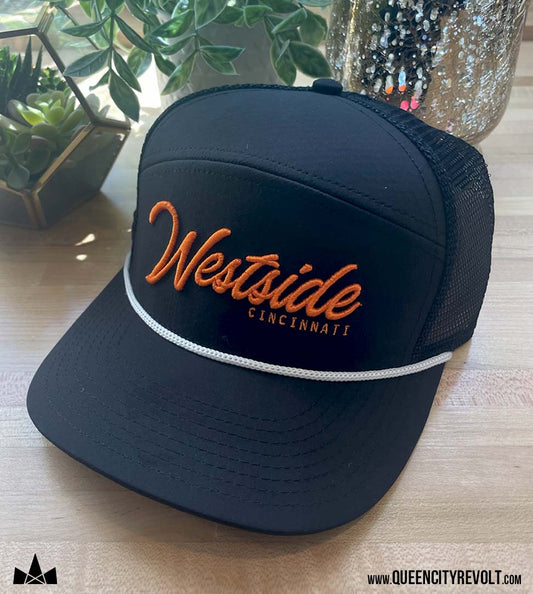 Westside Adult Snapback, Black/Orange