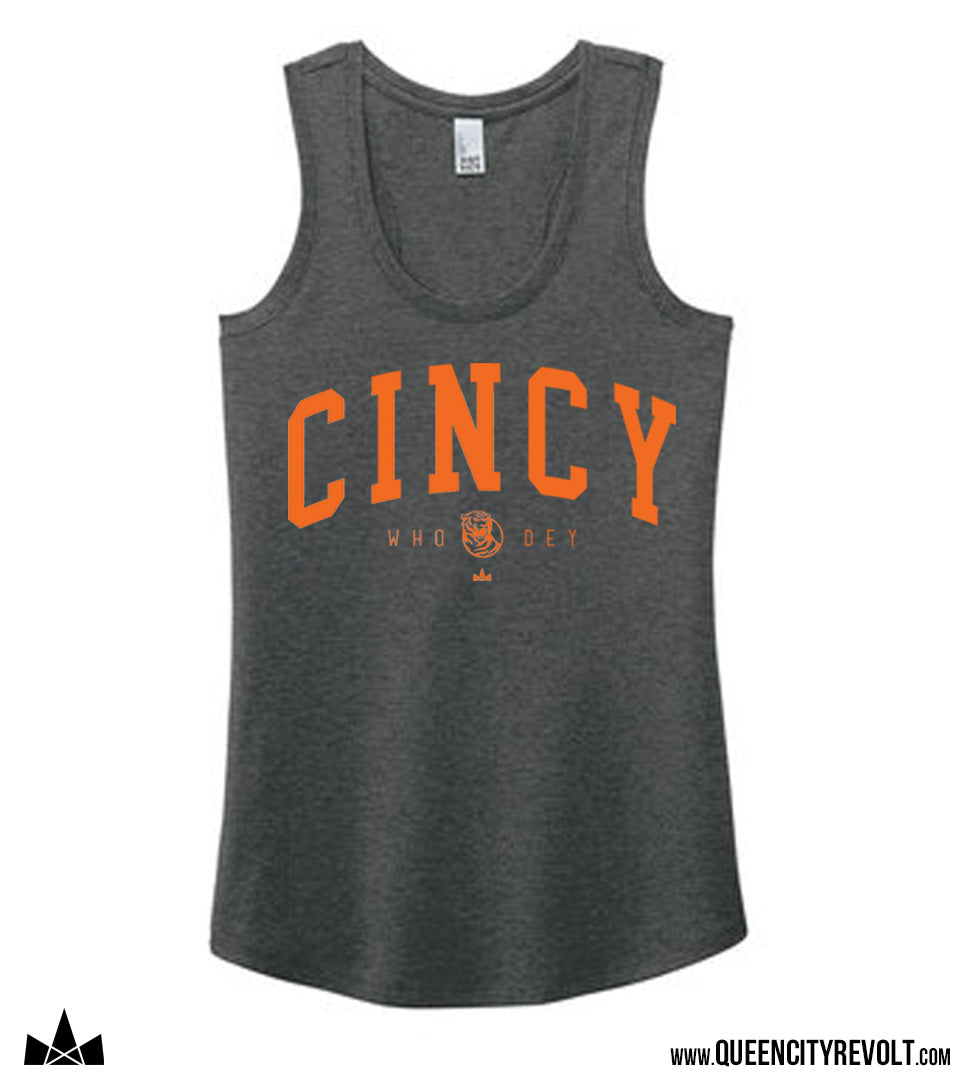 Cincinnati Football, Cincy Tank, Black Heather