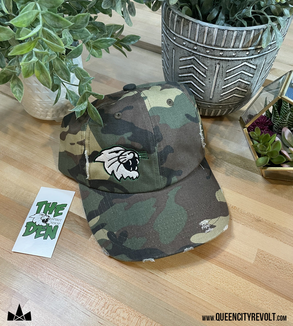 Harrison Distressed Hat, Camo