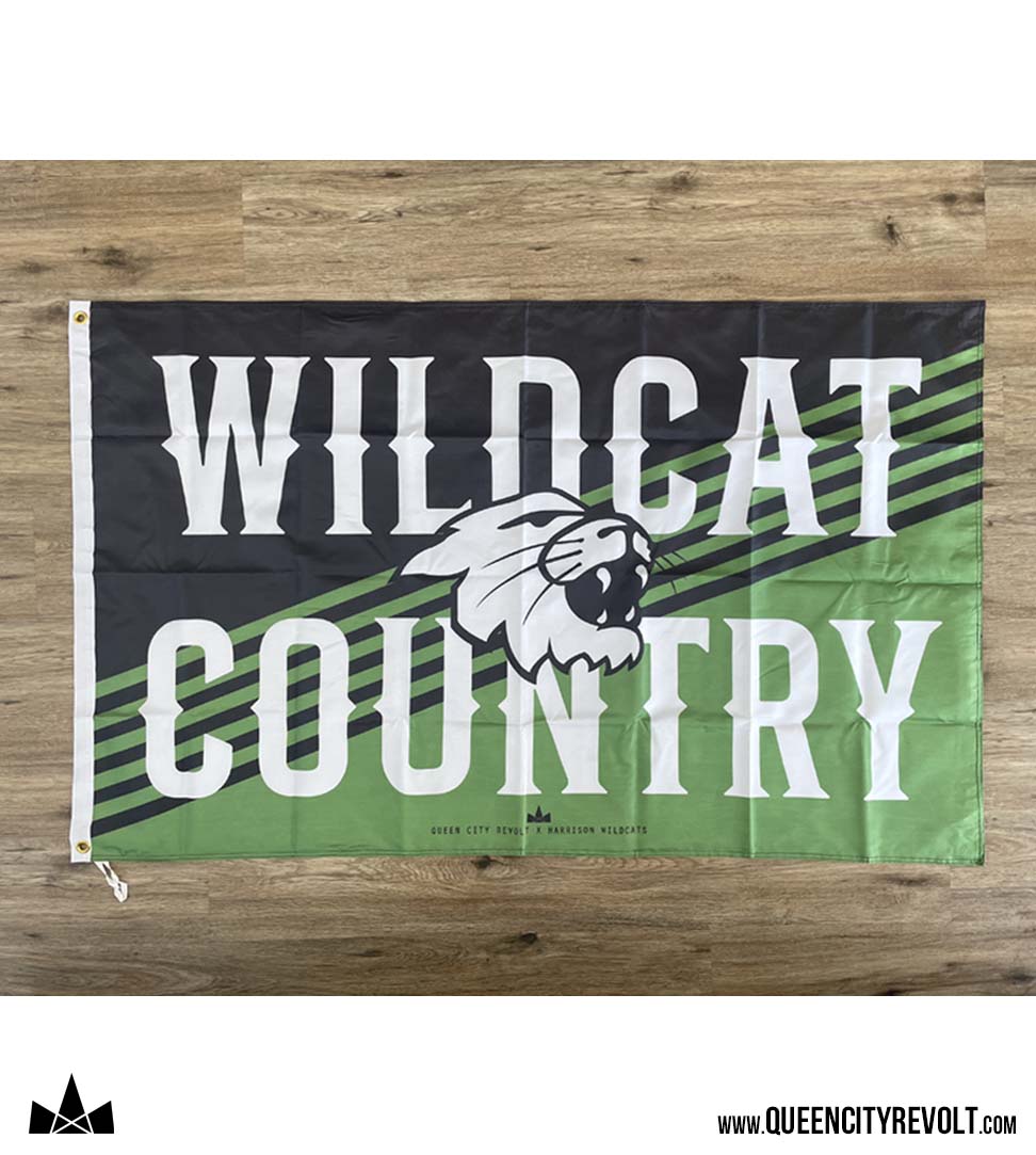 Harrison Wildcat Country Flag, 3ft x 5ft