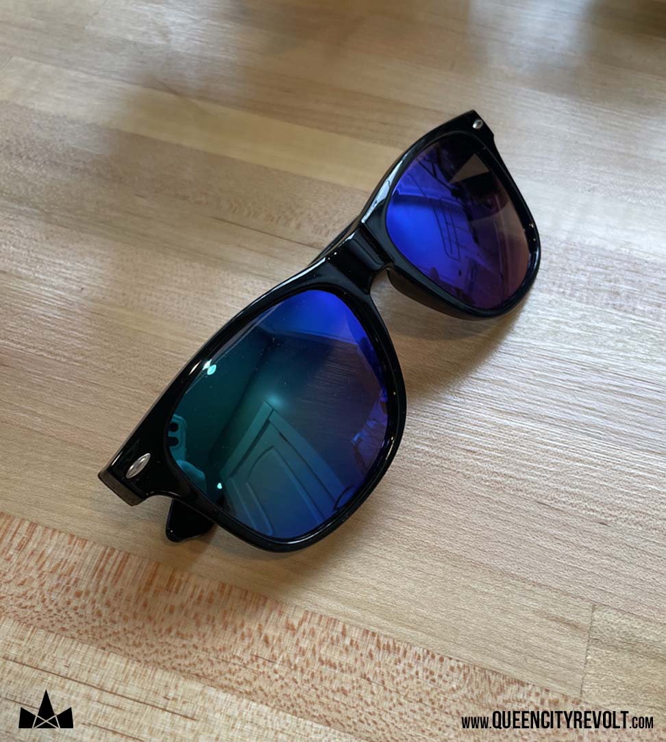 Harrison Wildcat Sunglasses, Black/Mirrored