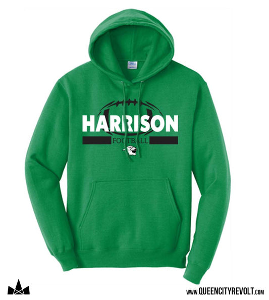 Harrison Football Hoodie, Green