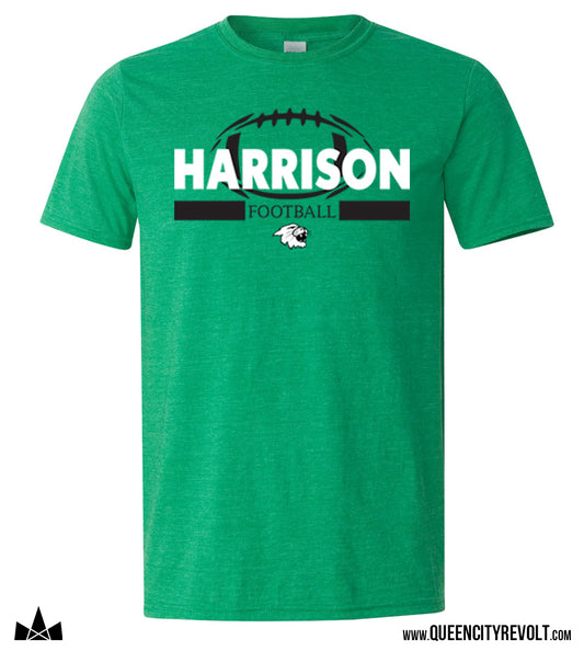 Harrison Adult Football T-Shirt, Green