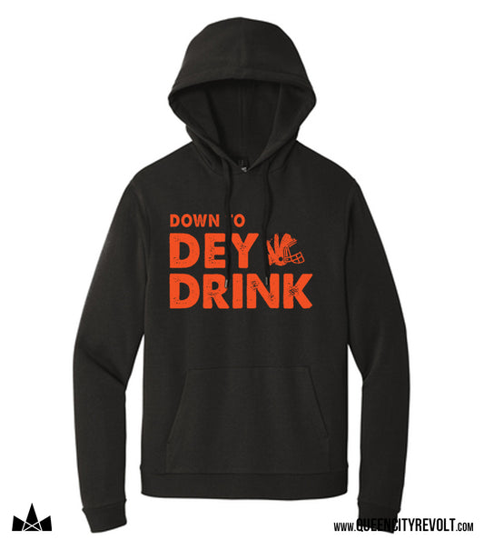 Cincinnati Football, Dey Drink Hoodie, Black