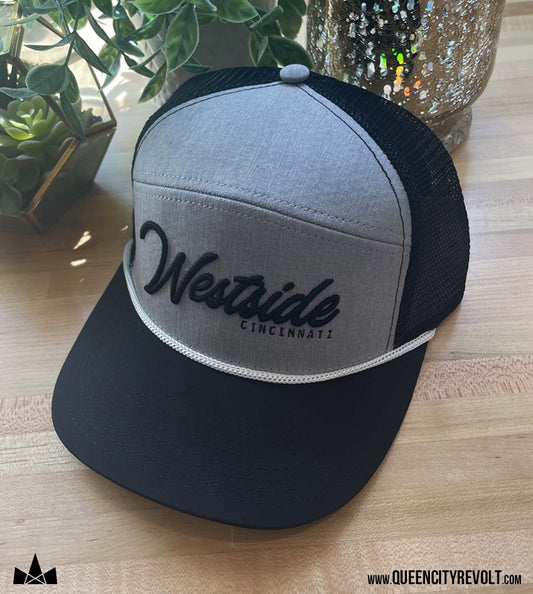 Westside Adult Snapback, Grey/Black