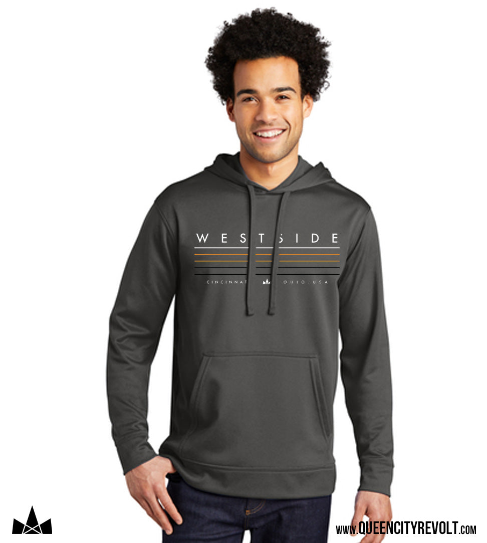 Westside Performance Hoodie, Dark Grey